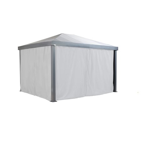 SOJAG White Curtain for Monteserra Gazebo, 10 ft. x 12 ft., Poly 135-9167184